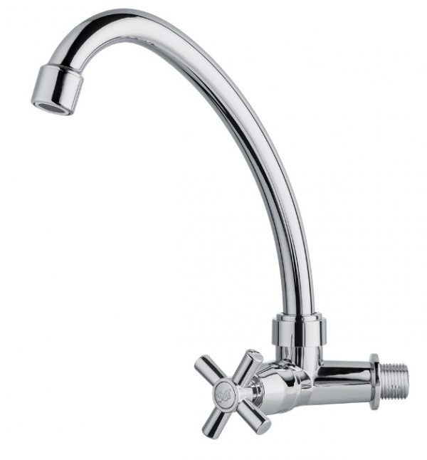 TORNEIRA PAREDE BICA MOVEL BAHAMAS CROMADA HERC H.3901