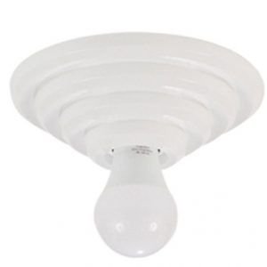 PLAFON PIRAMIDE  REDONDO  BRANCO ROSQ. PS PLAST