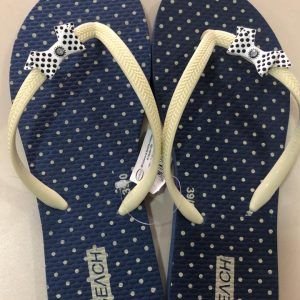 SANDALIA CIA BEACH  AZUL C/ BOLINHA   39/40   WK05