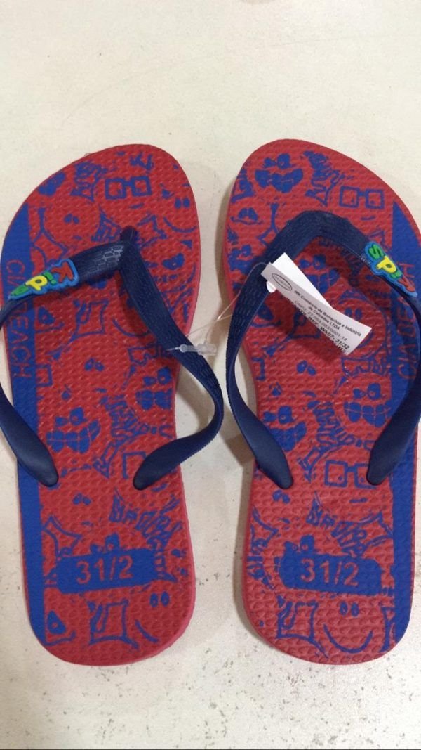 SANDALIA CIA BEACH INFANTIL MEMES VERM/AZUL 25/26 WK07