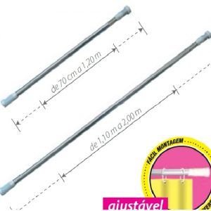 TUBO PORTA CORTINA 1,1MX 2 M ALUM. PLEO PL440