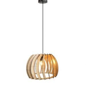PENDENTE GIRASSOL 410 X 290MM -40W E-27 CARVALHO ILUX 537CAR