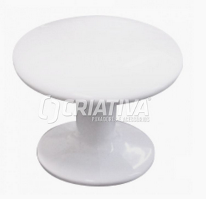 PUXADOR ZAMAC UNIFURO ZM5000 ROSCA M4 BRANCO BRILHAN AKROSUL