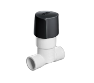 REGISTRO PVC FACILITA 20 MM BRANCO/PRETO HERC