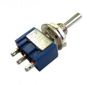 CHAVE ALAVANCA ON/OFF/ON 3A/250V AC 1P 3 TERMINAIS UNISAT