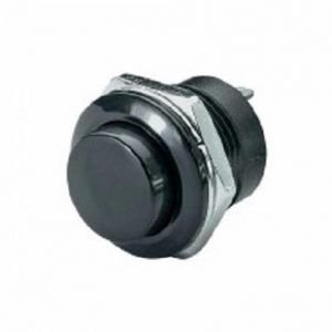 CHAVE PUSH BUTTON NA 3A 125V PRETO UNISAT