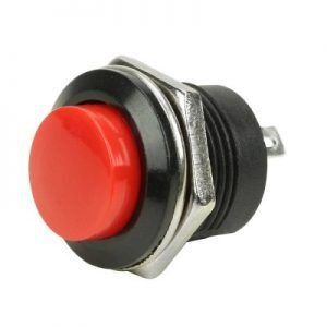 CHAVE PUSH BUTTON NA 3A 125V VERMELHO UNISAT