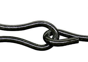 GANCHO P/REDE ARAME CHUMB CROM.PRETO LOT 60064