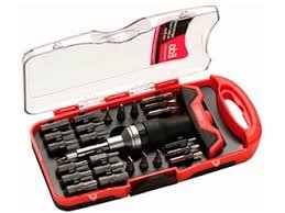 JOGO C/28 PCS CHAVE C/CATRACA E VARIOS BITS  9NP EDA