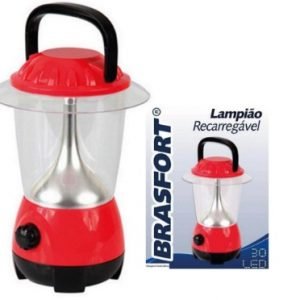 LAMPIAO RECARREGAVEL 30 LEDS BRASFORT 7315