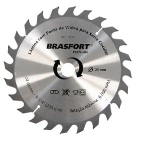 SERRA CIRC. WIDEA  7.1/4X24DX16 BRASFORT B.7363