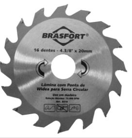 SERRA CIRC.WIDEA  4.3/8X16DX20 BRASFORT B.8315