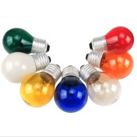 LAMPADA BOLINHA 15 W 127V AZUL BRASFORT B.8480