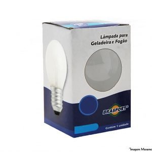 LAMPADA GEL/FOG LEITOSA 25 W 220V BRASFOB.8718##