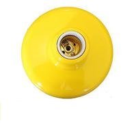 PLAFON   AMARELO   COM  RECEPTACULO LOUCA  COMPOLUX