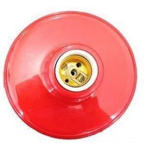 PLAFON  VERMELHO   COM RECEPTACULO LOUCA  COMPOLUX