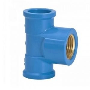 TEE AZUL COM BUCHA LATAO  25 MM X 1/2  FORTLEV