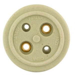 TOMADA POLARIZADA  PORCELANA  BIPOLAR  20A  FOXLUX 4017