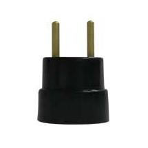 SOQUETE ADAPT.  C/PLUG MACHO  PRETO  FOXLUX  FX4306T