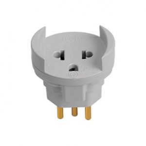 PINO ADAPTADOR P/ 2 P CHATOS CINZA ILUM I.1207