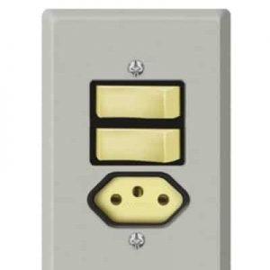 INTERRUPTOR 2 TC PARAL+TOM CINZA NM ILUM I.13300