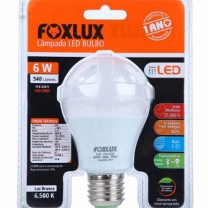 LAMPADA LED CERT. A60 6W BIV 560 LM FOX LUX LED9005
