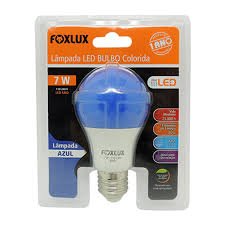 LAMPADA LED BULBO 7W AZUL BIV. FOX LUX LED9080