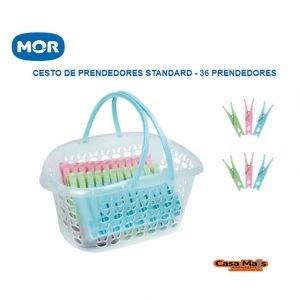 CESTO C/ PRENDEDORES STANDARD 36PC MOR M006071