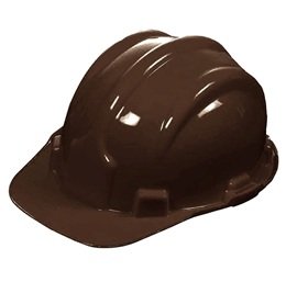 CAPACETE COM CARNEIRA MARROM PLASTCOR 00470