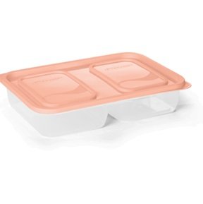 POTE RETANGULAR C/ 2 DIVISOES 1,5 LT PLASVALE PV1182