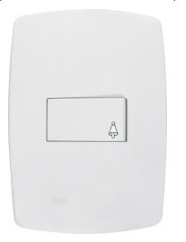 INTERRUPTOR 1 TECLA CAMPAINHA PEROLA RAD R803001