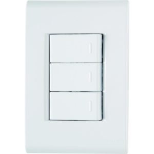 CJ 3 INTERRUPTORES  SIMPLES 10A/250V  LIZ  TRAMONTINA 170070