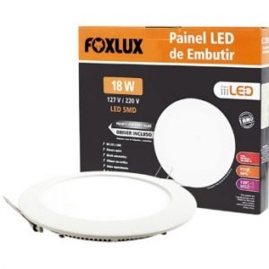PLAFON LED  REDONDO  EMBUTIR   18W   BIVOLT  FOXLUX  9042