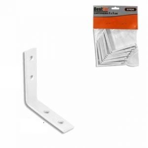 CANTONEIRA P/CORTINA BRAN. 6 X 6 CM (PCTE C/10) BESTFER 1693