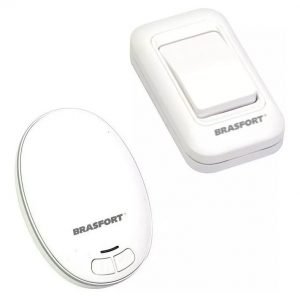 CAMPAINHA S/ FIO PILHA/TOMADA 52 TOQUES BIVOLT BRASFORT 7891