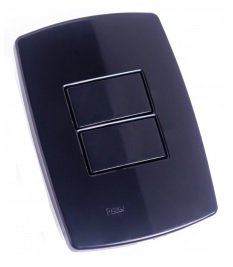 INTERRUPTOR 2 TECLAS PARALELAS PEROLA NEGRA RADIAL 1804233
