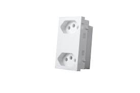 MODULO MONOBLOCO DUPLO SEPARADO 20A VIVAZ ILUMI I.75121