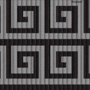 TAPETE TROPICAL  LABIRINTO PRETO     0,43 X 1,30 MT  KAPAZI