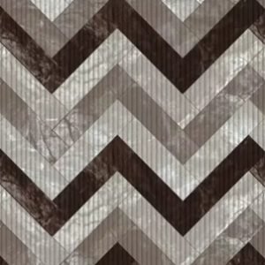 TAPETE TROPICAL ZIG MARMORE MARROM    0,43 X 1,30 MT  KAPAZI