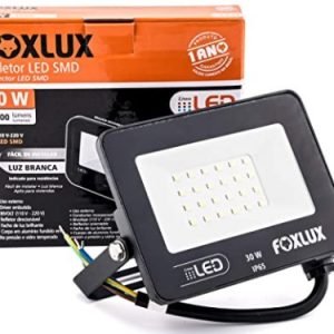 REFLETOR LED COB  10W  PRETO  BIVOLT  FOX/OUROLUX   LED3819