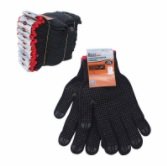 LUVA MALHA TRICOTADA PIGMENTADA PRETA BESTFER BFH1139