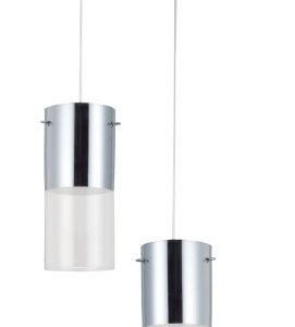 LUMINARIA PENDENTE FIRST 25XH23CM  2 L  E27 1/2 CROMO  LLUM