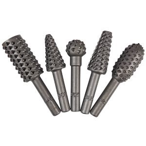 LIMAS ROTATIVAS P/ MADEIRA 1/4 C/ 5 PECAS BRASFORT B.7917