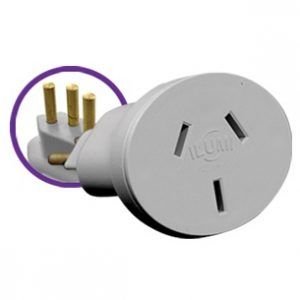 PINO ADAPTADOR 3P CHATO(AR CONDICIONADO) CINZA ILUMI I.1216