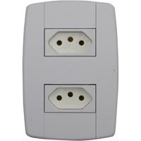 TOMADA DUPLA 20A  LEV MONOBLOCO ILUMI   I.87121