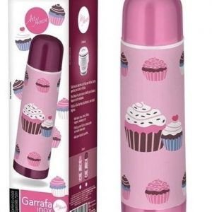 GARRAFA TERMICA INOX CUPCAKE COLOR  1 LT  ZEIN  Z390389