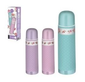 GARRAFA TERMICA INOX  POA E FLORES  750ML   ZEIN