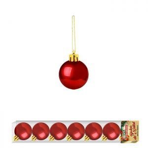BOLA TB PEQ LISA 3CM (7 PCS) VERMELHA ZEIN Z306366