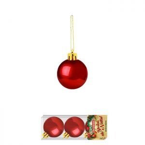 BOLA TB PEQ LISA 5CM (3 PCS) VERMELHA ZEIN Z306465