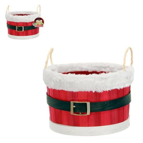 CESTA CINTO E VELUDO COM ALCA 13 X 18 CM ZEIN Z333485